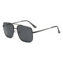 2323 Polarized Double Bridge Metal Sunglasses, Retro Vintage Square Sun Glasses for Sports Casual Outdoor Men Women 510337