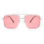 2323 Polarized Double Bridge Metal Sunglasses, Retro Vintage Square Sun Glasses for Sports Casual Outdoor Men Women 510337