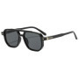 Vintage Double Bridges Men Square Sunglasses Fashion Clear Ocean Lens Eyewear Women Trending Rivets Sun Glasses UV400