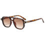 Vintage Double Bridges Men Square Sunglasses Fashion Clear Ocean Lens Eyewear Women Trending Rivets Sun Glasses UV400