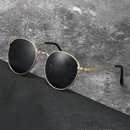 New Round Metal Frame Sunglasses Women Men Polarized UV400 Shades Sun Glasses Fashion Outdoor Driving Fishing Eyewear