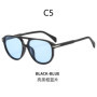 BOYSEEN Beach Sunglasses Man Summer Orange Sun Glasses UV400 Can Do Prescription Glasses Big Frame Blue Eyewear