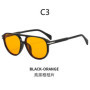 BOYSEEN Beach Sunglasses Man Summer Orange Sun Glasses UV400 Can Do Prescription Glasses Big Frame Blue Eyewear