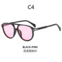 BOYSEEN Beach Sunglasses Man Summer Orange Sun Glasses UV400 Can Do Prescription Glasses Big Frame Blue Eyewear