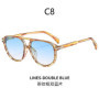 BOYSEEN Beach Sunglasses Man Summer Orange Sun Glasses UV400 Can Do Prescription Glasses Big Frame Blue Eyewear