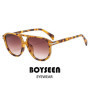 BOYSEEN Beach Sunglasses Man Summer Orange Sun Glasses UV400 Can Do Prescription Glasses Big Frame Blue Eyewear