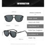 BOYSEEN Beach Sunglasses Man Summer Orange Sun Glasses UV400 Can Do Prescription Glasses Big Frame Blue Eyewear