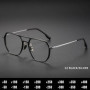 O-Q CLUB Large Frame Aluminum Frame Titanium Business Anti-Blue Light Reading Glasses Men Ladies Customizable Prescription Women