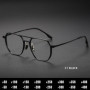 O-Q CLUB Large Frame Aluminum Frame Titanium Business Anti-Blue Light Reading Glasses Men Ladies Customizable Prescription Women