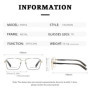 Ultra light Titanium alloy Glasses Frame Men square Large size Eyeglasses Woman Business Eyewear Simple spectacle Frames P8952