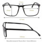 SHINU Brand Men's Glasses Frame TR90 Eyeglasses Frame WIth Flex Hinge Prescription Glasses Frame For Men SH078 Frame Only