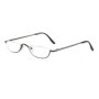 High Quality Metal Reading Glasses Men Women Fashion Presbyopic Eyeglasses Half frame Hyperopia Light Eyewear