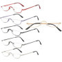 High Quality Metal Reading Glasses Men Women Fashion Presbyopic Eyeglasses Half frame Hyperopia Light Eyewear