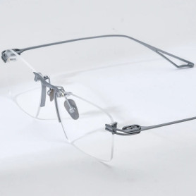 FONEX Titanium Glasses Frame Men Brand Design Rimless Square Eyeglasses Frameless Japanese Ultralight High-end Eyewear 85914