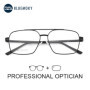 BLUEMOKY L Size High-quality Metal Aviator Prescription Eyeglasses For Men Popular Pilot Progressive Optical Glasses