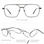 BLUEMOKY L Size High-quality Metal Aviator Prescription Eyeglasses For Men Popular Pilot Progressive Optical Glasses