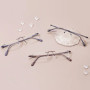 Ultralight Men Rimless Prescription Glasses Frameless Reading Computer Driving Blue Light Blocking Myopia Eyeglasses Progressive