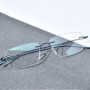 FONEX Titanium Glasses Frame Men Brand Design Square Rimless Frameless Eyeglasses Women Ultralight-Weight Japanese Eyewear 85708