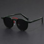 Clear Vintage Japanese Round Glasses UV400 Sturdy Metal inlay Acetate Eyeglasses 2024 New Trends for Men Sunscreen Sunglass