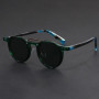 Clear Vintage Japanese Round Glasses UV400 Sturdy Metal inlay Acetate Eyeglasses 2024 New Trends for Men Sunscreen Sunglass