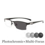 Business Progressive Multifocal Reading Glasses Trendy Near Far Presbyopia Vintage Photochromic Sun Glasses Eyewear +1.0 To +4.0