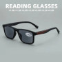 Men Square Frame Reading Sunglasses With Diopter +1.0+1.5+2.0+2.5....+4.0 Vintage Presbyopic Eyeglasses UV Protection Eyeglasses