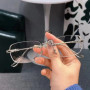 Frameless Trend Myopia Glasses Ultra-light Small Square Cut Edge Anti-blue Light Near Sight Glasses Ultra Light Unisex Glasses