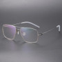 Denmark Design 8208 Titanium Glasses Frame Men Women Screwless Eyewear Ultralight Double Beam Square Eyeglasses Handmade Fashion