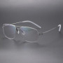 Denmark Design 8208 Titanium Glasses Frame Men Women Screwless Eyewear Ultralight Double Beam Square Eyeglasses Handmade Fashion