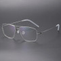 Denmark Design 8208 Titanium Glasses Frame Men Women Screwless Eyewear Ultralight Double Beam Square Eyeglasses Handmade Fashion