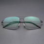 Denmark Design 8208 Titanium Glasses Frame Men Women Screwless Eyewear Ultralight Double Beam Square Eyeglasses Handmade Fashion