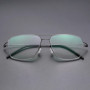 Denmark Design 8208 Titanium Glasses Frame Men Women Screwless Eyewear Ultralight Double Beam Square Eyeglasses Handmade Fashion