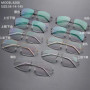 Denmark Design 8208 Titanium Glasses Frame Men Women Screwless Eyewear Ultralight Double Beam Square Eyeglasses Handmade Fashion