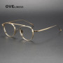 2025 Pure Titanium Glasses Frame Men women Retro Round Brand Design Eyeglasses frames Eyewear High Quality Ultralight spectacles