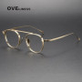 2025 Pure Titanium Glasses Frame Men women Retro Round Brand Design Eyeglasses frames Eyewear High Quality Ultralight spectacles