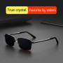 Shatar New Retro Fashion Half Frame Glass Sunglasses Man Driving Touring Sunshade Sunglasses For UV Protection Metal Half Frame