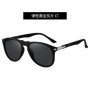 MIZHO Fashion luxury Retro Brand Pilot Glasses Driving Gradient Quality Sunglasses Polarized Men UV400 Male Shield Oculos de sol