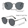 Round Vintage Polarized Sunglasses Women Retro Luxury Brand Designer Sun Glasses Ladies Men Eyewear Oculos De Sol Shades UV400
