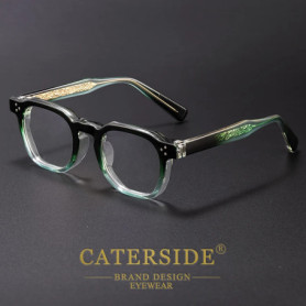 CATERSIDE Trend Anti Blue Light Glasses Women TR90 Frame High Quality Retro Square Computer Reading Glasses Men Optical Eyewear