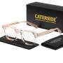 CATERSIDE Trend Anti Blue Light Glasses Women TR90 Frame High Quality Retro Square Computer Reading Glasses Men Optical Eyewear