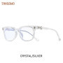TANGOWO Classic Square Anti Blue Light Glasses For Men And Women Black & Transparent Frame Unisex Computer Wearing Women Glasses