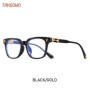 TANGOWO Classic Square Anti Blue Light Glasses For Men And Women Black & Transparent Frame Unisex Computer Wearing Women Glasses