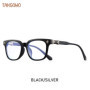 TANGOWO Classic Square Anti Blue Light Glasses For Men And Women Black & Transparent Frame Unisex Computer Wearing Women Glasses
