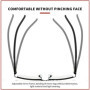 Classic Half Frame Reading Glasses Men Women Fashion Rectangle Presbyopic Eyeglasses Business Hyperopia Anti Blue Light Glasses