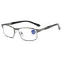 Vintage Metal Reading Glasses Men Classic Light-weight Rectangle Presbyopic Glasses Male Business Anti-blue Light Eyeglasses