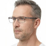 Vintage Metal Reading Glasses Men Classic Light-weight Rectangle Presbyopic Glasses Male Business Anti-blue Light Eyeglasses