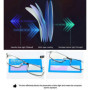 Vintage Metal Reading Glasses Men Classic Light-weight Rectangle Presbyopic Glasses Male Business Anti-blue Light Eyeglasses