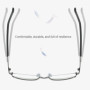 Vintage Metal Reading Glasses Men Classic Light-weight Rectangle Presbyopic Glasses Male Business Anti-blue Light Eyeglasses