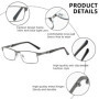 Vintage Metal Reading Glasses Men Classic Light-weight Rectangle Presbyopic Glasses Male Business Anti-blue Light Eyeglasses