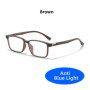 VIVIBEE Classic Square Blue Light Blocking Glasses TR90 Men Women Office Anti Light Black Eyeglasses Computer Filter Goggles